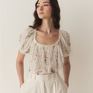 NWOT Doen Frederica Top in Painted Bouquet